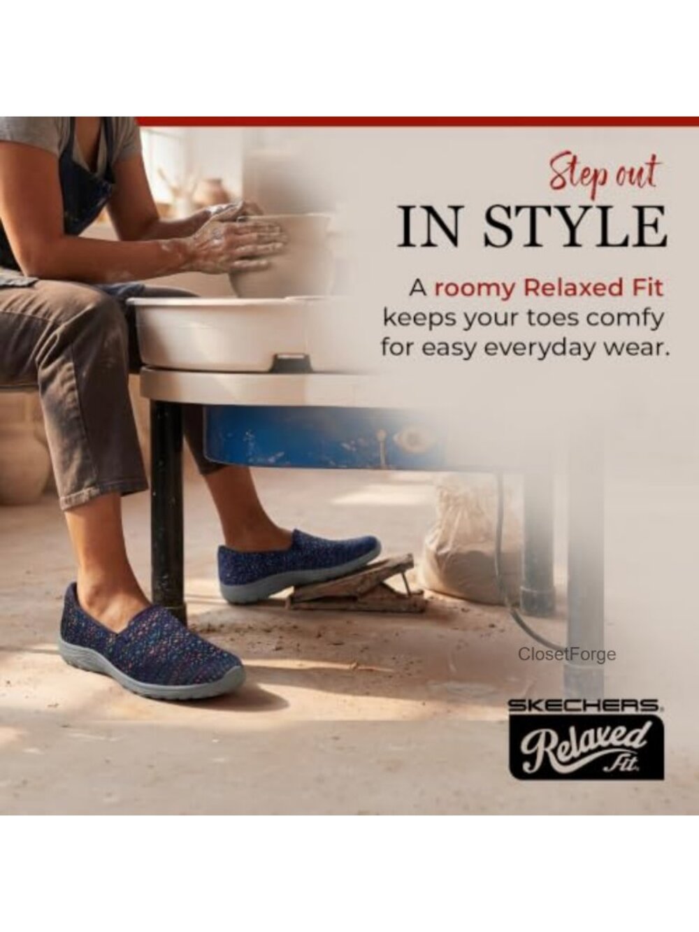 Slip-On Loafer with Air-Cooled Memory Foam, Machine Washable, Relaxed Fit - Picture 2 of 6